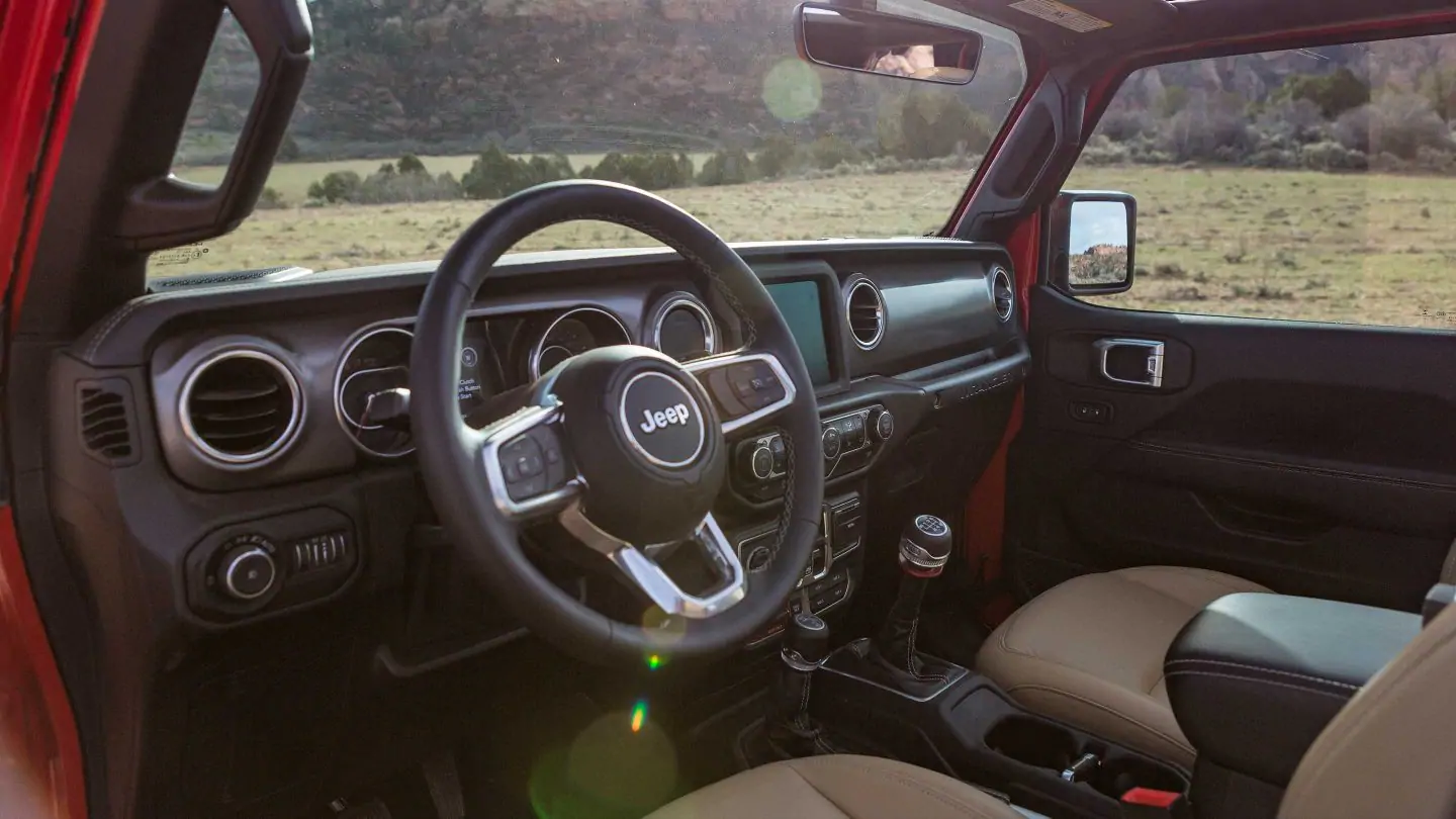 2019 Jeep Wrangler Unlimited Front Interior Open Top